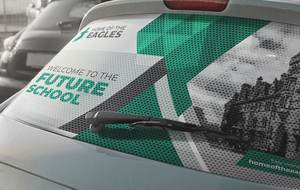 مادة PVC ذاتية اللصق قابلة للطباعة، فينيل شفاف للرؤية من اتجاه واحد، ملصق للزجاج/السيارات، فيلم نوافذ مثقب على شكل لفة - Product Image 4