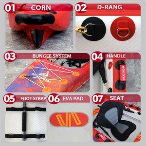 Kayak <span class=keywords><strong>Inflable</strong></span> de Pesca Skatinger 2026 para Dos Personas, Venta al por Mayor, Kayaks con Asientos, Precios OEM, Reparación, Kayak de 3 Plazas con Tecnología Drop Stitch - Product Image 5