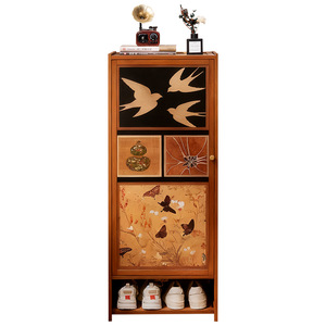Vintage style <b>shoe</b> cabinet, home entryway hallway doorway integrated dustproof <b>shoe</b> cabinet floor-standing multi-layer <b>storage</b> - Product Image 5