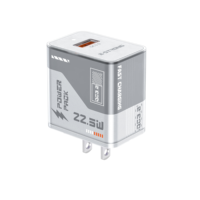 Chargeur mural USB double port rapide E-Strong ES-D84 universel QC 3.0 Type-C PD 20W Max 35W pour appareils mobiles