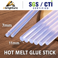 Bâtons de colle chaude transparente haute adhérence de 7 mm pour pistolets à colle, disponibles en plusieurs longueurs pour les travaux manuels, les réparations, OEM ODM