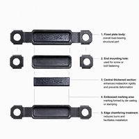 HK-HHT Black Metal EDP LCD Cable Bracket Connector Clip untuk Dell Latitude 14 5420 5421 5430 5431 Precision 3470