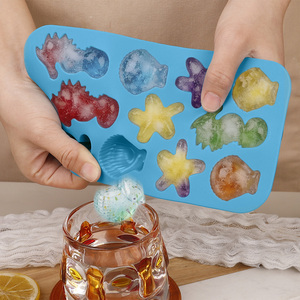 <span class=keywords><strong>Moule</strong></span> en silicone thème océan pour chocolat, bonbons, hippocampe, étoile de mer, coquillage, plateau à glaçons antiadhésif pour décoration de gâteaux DIY et fondant - Product Image 3
