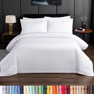 Khách Sạn Sang Trọng Vua Kích Thước Cao Cấp 100% Bông Bộ Đồ Giường Đặt Thoáng Khí Làm Mát Comforter Với Giường Phẳng Tấm - Product Image 2