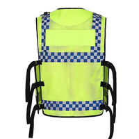 Gilet da Architetto Personalizzabile Multifunzione, Abbigliamento di Sicurezza Riflettente, Alta Visibilità Fluorescente, Chiusura con Cerniera, Abbigliamento da Lavoro
