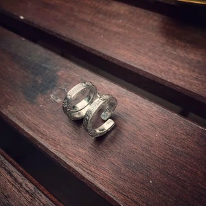 Anillo de joyería con grabado fino, estilo retro americano, indio, color caqui, de la colección Salt Metallurgy House, No Goros North Works - Product Image 5