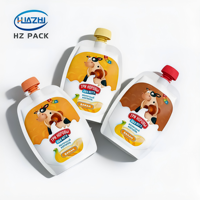 Pochette souple personnalisée à bec verseur pour yaourt et lait pour bébés et enfants, emballage Doypack autoportant avec bouchon coloré, qualité alimentaire