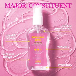 Gel <span class=keywords><strong>Autobronceador</strong></span> Transparente Orgánico de 3 Colores con Ácido Hialurónico, Vitamina C y Péptidos, Hidratante, de Larga Duración y Fijador del Color, Cuidado Corporal - Product Image 5