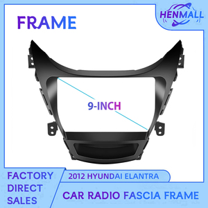 <span class=keywords><strong>Adaptateur</strong></span> de cadre Fascia grand écran stéréo de voiture Henmall pour <span class=keywords><strong>Hyundai</strong></span> Elantra 2012 Kit de cadre de panneau de montage Audio de tableau de bord 2Din - Product Image 2
