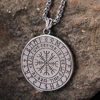 Bijoux païens nordiques en acier inoxydable Viking Mens Jewelry Viking Fenrir Wolf Necklace Viking Necklace