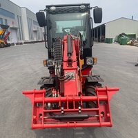 EURO 5 Mini-Radlader mit CE-Zertifizierung Anpassbarer 4WD Kleiner Bau-Radlader für Landwirtschaft und Baugewerbe