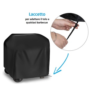Housse de barbecue 130x75x90 cm en tissu Oxford imperméable pour protection extérieure - Product Image 3