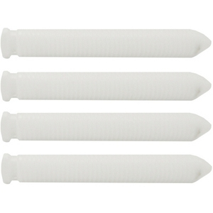 Tornillos de fijación para platos de plástico, 4 piezas, color blanco, para montaje en pared, materiales de construcción - Product Image 1