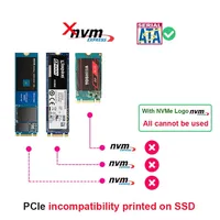 Konverter Kartu Adaptor M2 NGFF SSD ke 3 dengan Protokol Kunci B B&M untuk Faktor Bentuk 2230/2280/2242