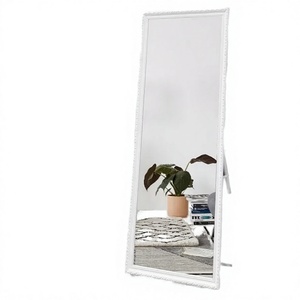 Espejo de pie moderno decorativo con marco de MDF, cuerpo de vidrio, montaje en pared para sala de estar y uso doméstico - Product Image 4