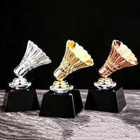 Trophée Exquis pour Clubs Sportifs, Écoles, Compétitions de Basketball, Football, Badminton, Tennis de Table, Jeux Sportifs, Souvenir de Champion MVP