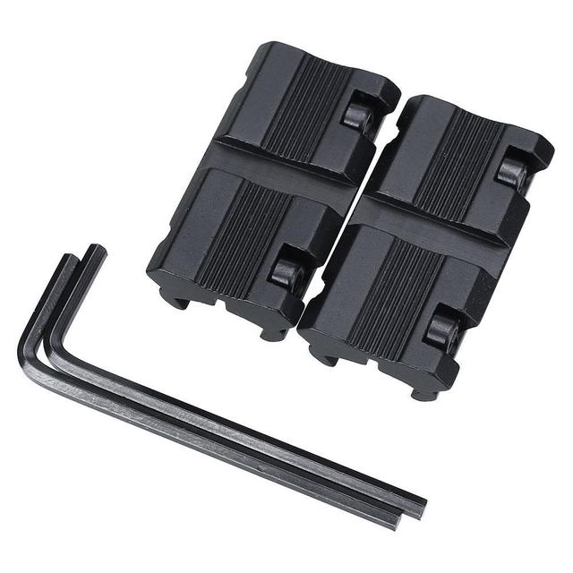 2pcs/Set Tactical Scope Installation 11mm to 20mm Adapter Hunting Adapter Accessories Metal Scope Mount