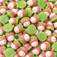 Bonbons gélifiés comestibles en forme de mangoustan 3D, saveur fruitée acidulée, bonbons halal, bonbons et confiseries personnalisés, vente en gros