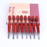 Outils de sculpture sur bois en bois de bouleau SK7 de qualité supérieure, couteaux de sculpture sur bois durables pour projets de bricolage en menuiserie