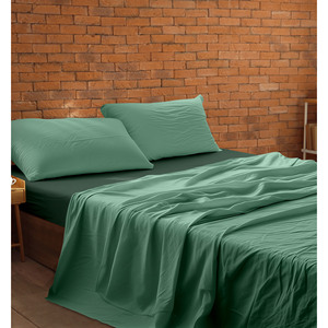 Juego de cama COZY de 2 piezas en poliéster de colores sólidos surtidos - Product Image 1