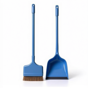 Angel <b>Brush</b> Dustpan Set Blue Plastic <b>Cleaning</b> Tool For Home Use - Product Image 2