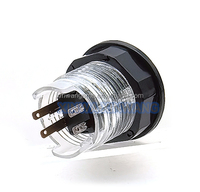 BAOLIAN Bouton en plastique 28mm RVB lumineux 5V pour jeux d'arcade, machines MAME, bornes d'arcade, flipper, excavateur, robot