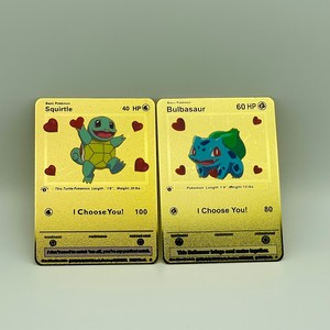 Tarjetas Coleccionables de Pokémon Squirtle Bulbasaur I Choose You, Diseño Holográfico de Dibujos Animados, Juguetes Promocionales - Product Image 1