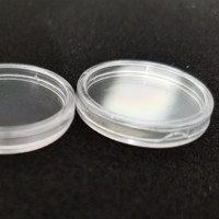 Boîte à pièces de monnaie de 32 mm 32,5 mm, boîte à médailles, collection numismatique, capsule ronde en plastique transparent pour pièces de monnaie