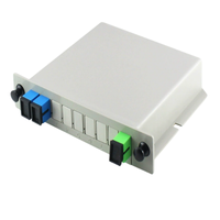 Répartiteur optique SC UPC PLC 1x4, boîtier cassette pour réseau FTTH FTTX
