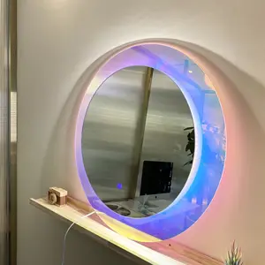 Acrylic Light Levity Jane Stereo Creative Decorative Mirror Hall Escort Mirror Wall Makeup Mirror