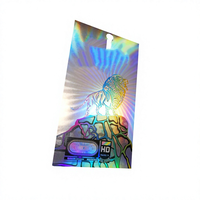 Boîte d'emballage de vente au détail suspendue en papier laminé mat holographique haut de gamme personnalisée pour verre trempé de protection d'écran de téléphone portable