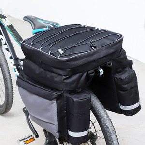 <span class=keywords><strong>Sacoche</strong></span> de vélo 3-en-1 grande capacité avec sacoches latérales, sac de rangement réfléchissant pour <span class=keywords><strong>porte</strong></span>-bagages arrière, pour VTT et vélo de route - Product Image 1
