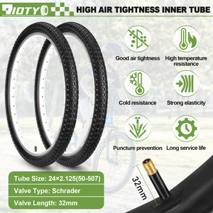 Juego de neumáticos para bicicleta PROMEND, neumáticos interiores y exteriores de 24x2.125 para bicicleta de carretera y montaña - Product Image 2