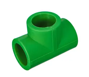 GT 1/2-1 Inch 20-32mm Good Selling Factory Direct Sale Green Color Water Plumbing System PPR Pipe Fitting Tee