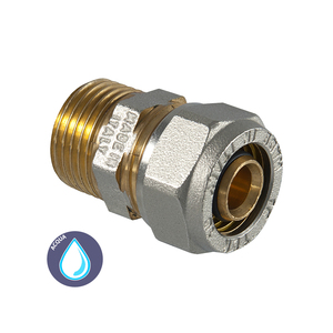 Raccords de compression en laiton Compression droite mâle 26X1 filetage BSPP et BSPT 12mm taille de tuyau en acier inoxydable 316 cuivre - Product Image 3