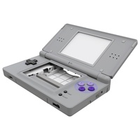 EXtremeRate Coque de Remplacement Complète et Boutons avec Lentille d'Écran pour Nintendo DS Lite NDSL - Kit de Remplacement Complet de la Console