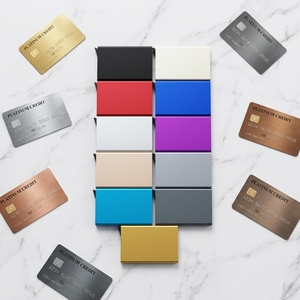 Portefeuille <span class=keywords><strong>porte</strong></span>-cartes <span class=keywords><strong>rigide</strong></span> personnalisé avec logo, prix le plus bas, pour <span class=keywords><strong>homme</strong></span> et femme, fin, en aluminium, avec blocage RFID - Product Image 1
