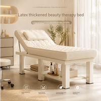 Table de massage moderne de luxe haut de gamme, portable, pour les soins du visage et des cils, utilisation en salle de sport ou en salon, lit de beauté confortable et réglable