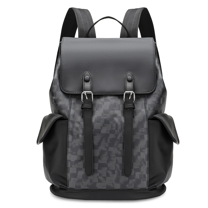 Trendy Custom Men Leder Rucksack Taschen Mode Luxus wasserdicht College School Rucksack Rucksack