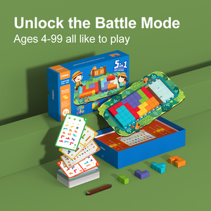 Jeu de société Mideer MD1117 5 en 1, blocs de jungle, défi logique, jouets éducatifs, développer les compétences <span class=keywords><strong>math</strong></span>ématiques grâce au jeu - Product Image 3