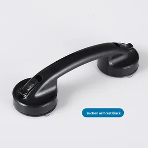 21CM Shower <strong>Grab</strong> Bar Shower Handle Shower <strong>Rail</strong> for Seniors Bathroom <strong>Suction</strong> Cup Safety Grip Removable No Drill Waterproof Black - Product Image 6