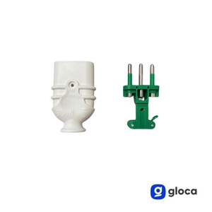 Gloca 5x Prise volante professionnelle 16A 2P+T blanche mâle norme italienne 250V - Product Image 4
