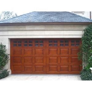 Cadre noir moderne et verre coloré, porte de <span class=keywords><strong>garage</strong></span> de voiture en <span class=keywords><strong>bois</strong></span> massif surélevé avec télécommande roulante - Product Image 2