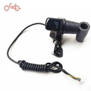 高品质耐用 ZHAO <span class=keywords><strong>HUA</strong></span> 48V 扭转式油门钥匙显示屏加速手柄电动自行车/摩托车 155x95mm 替换件 - Product Image 4