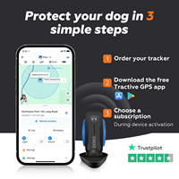 Rastreador GPS Avanzado para Perros con Seguimiento 24/7, Alcance Ilimitado, Geocercas, Recordatorios, Datos de Actividad y Salud, Diagnóstico por IA y Correa Larga de Silicona