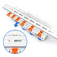 UKK 125A Azul 1 PCS/BOX 1 Entrada 6 Salida Carril Din Abrazadera de tornillo universal Conector de bloque de terminales de distribución de energía unipolar