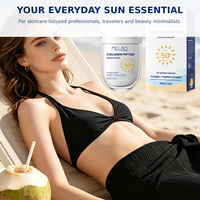 Crème solaire minérale SPF 50 naturelle, sans traces blanches, résistante à l'eau, protection UV pour le visage, certifiée Reef Safe, bio, marque privée, vente en gros