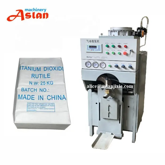 Air blown glass bead valve bag filling packaging machine/ Dry mortar valve mouth packing machine