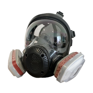 Full <b>Face</b> Hot Sale Disposable Full <b>Face</b> Gas Mask with Double Filters Silicone 3-Layer Exhalation Valve & Replaceable Filter 6800 - Product Image 5
