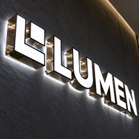 Enseigne LED extérieure pour devanture de magasin, signalétique LED 3D pour commerce, enseigne de magasin, lettres lumineuses pour devanture de commerce